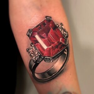 diamond tattoo , jewel tattoo , diamant tatovering