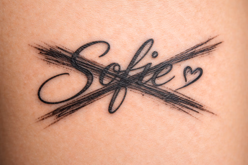 Kan man rette en tatovering. tatovering streget over som ønskes fjernet eller dækket med cover up